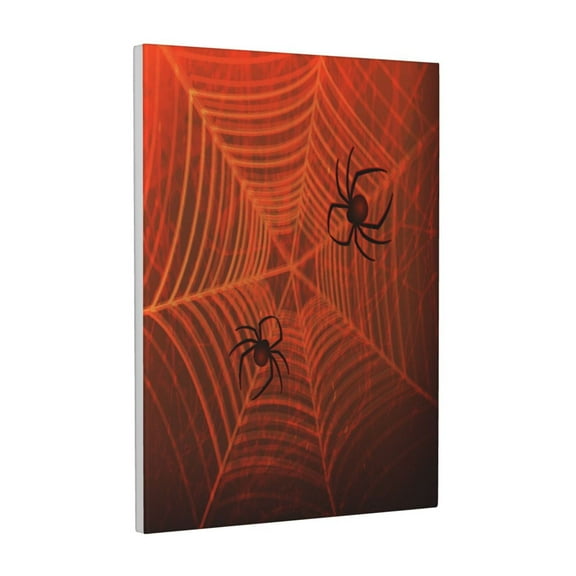 Xecao Spider Web for Ready-to-Hang Canvas Art 12x16 Inches - Waterproof HD Print Solid Wood Frame for Gifting,Vertical