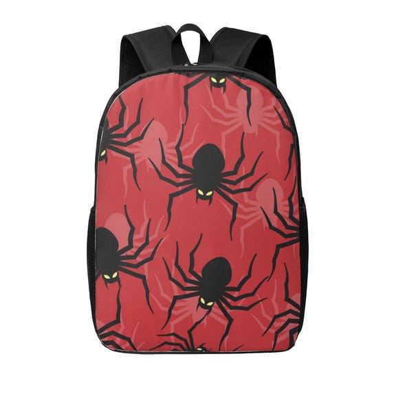Xecao Spider print Travel Backpack, Large Computer Backpack for Men Women, College School Rucksack Book Bag