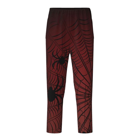 Xecao Spiders On A Web Print Teenagers' Pajama Pants Long Sleep Pants Soft Elastic Waist Pajama Bottoms Elastic waist with 2 Pockets 5-16 Years-XS(5-6)