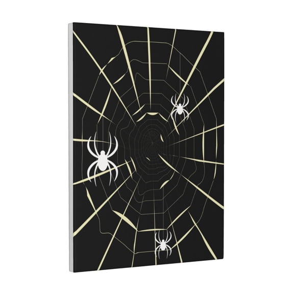 Xecao Spiders On The Web for Ready-to-Hang Canvas Art 12x16 Inches - Waterproof HD Print Solid Wood Frame for Gifting,Vertical