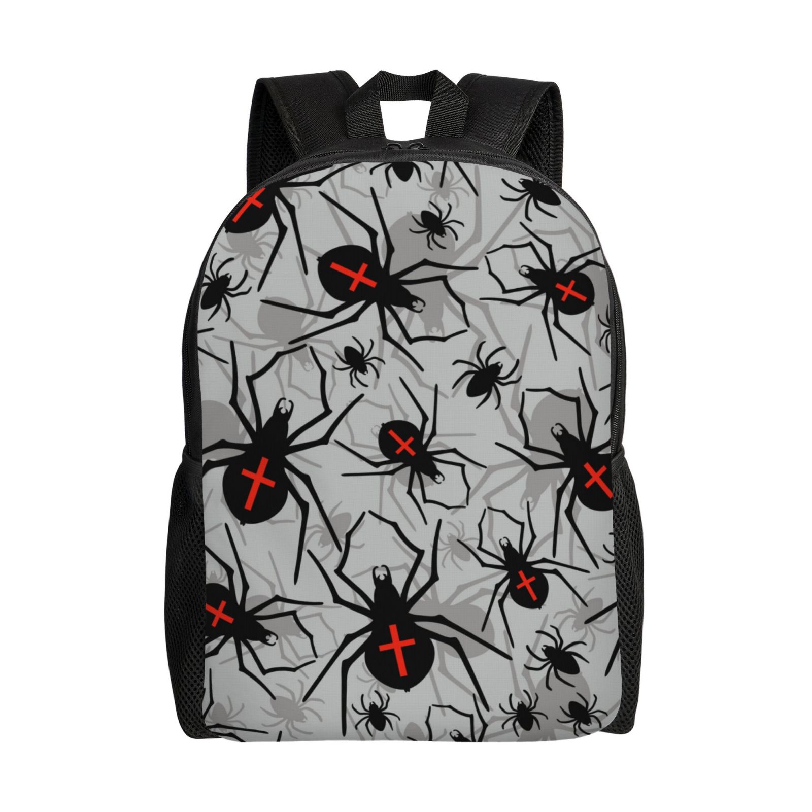 Xecao Spiders Print School Backpack with Laptop Compartment Small Travel Laptop Backpack for Women Men Waterproof College Backpack Simple School Bag