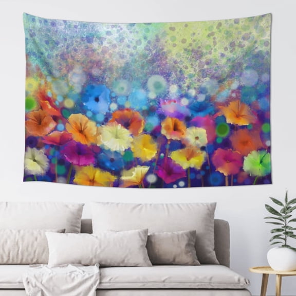 Xecao Spring Flower Seasonal Print Tapestry, Wall Hanging Room Funny Decor, Backdrop Room Decor for Bedroom Living Room dormitory