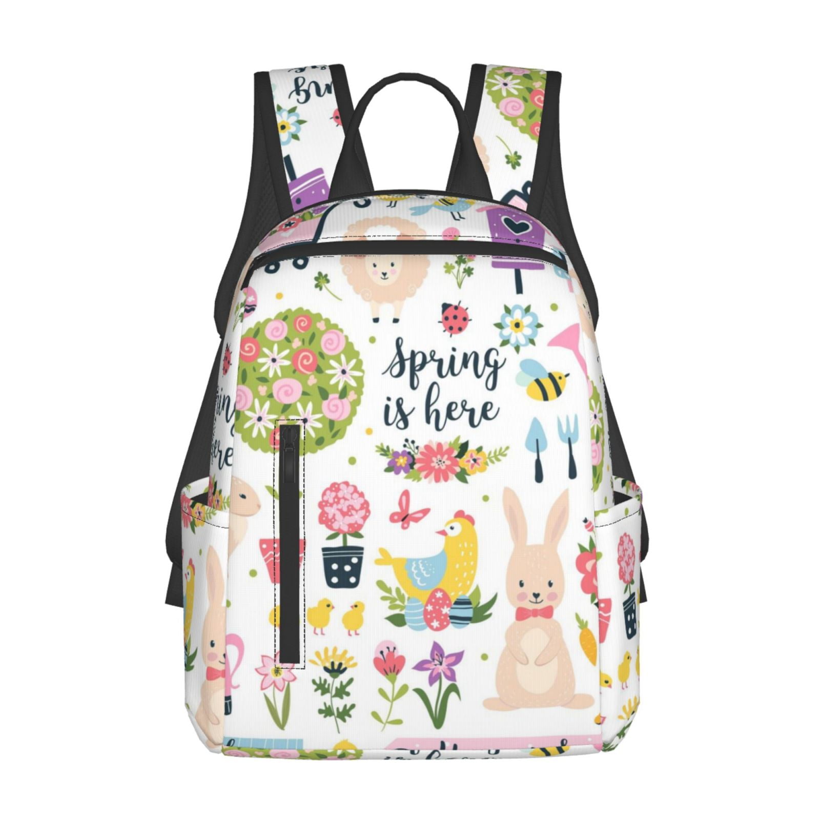 Xecao Spring Flowers Birds print Backpack For women men Aesthetic ...