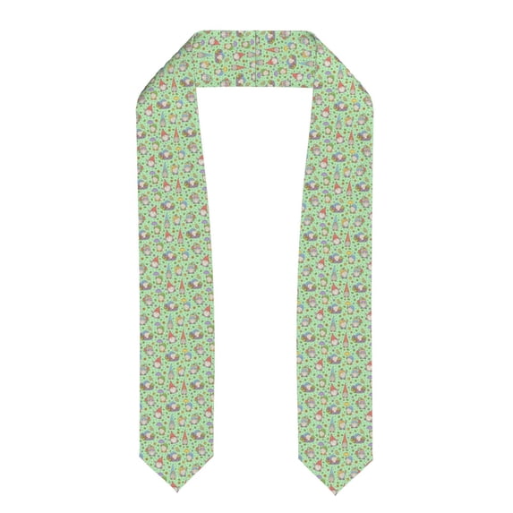 Xecao Spring Gnomes Print Graduation Shawl Stole Honor Stole Adult 72" Academic Commencements