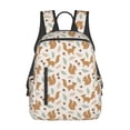 thumbnail image 1 of Xecao Squirrel And Leaves print Backpack For women men Aesthetic Lightweight Travel Daypack Simple Cute Backpack For Bookbag, 1 of 5