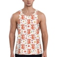 thumbnail image 1 of Xecao Squirrel And Maple Leaf Men's Tank Top Workout Quick Dry Sleeveless Gym Jogging Muscle Shirts Summer Swim Beach Tops, 1 of 9