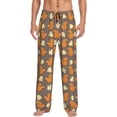 thumbnail image 1 of Xecao Squirrel And Maple Leaves Men's Straight Lounge Pajama Pants: The Ultimate in Comfortable Sleepwear, 1 of 9