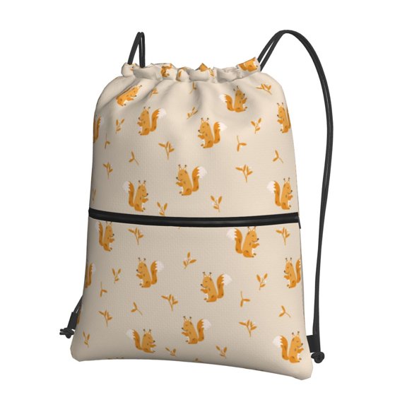 Xecao Squirrel Animal for Drawstring Bags,Pull String Backpack Bags,String Bag Sackpack