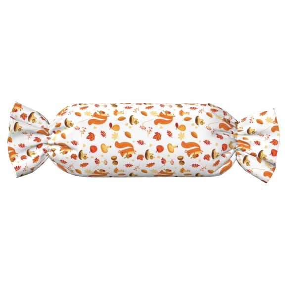 Xecao Squirrel InThe Forest3 Print+Candy-Inspired Plush Pillow for Men Women Suitable for Beds, Sofas, Game Rooms Drawstring Closure