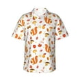 thumbnail image 1 of Xecao Squirrel InThe Forest3 print Hawaiian shirt - a stylish short-sleeve button-down for men, perfect for casual beach and tropical outings., 1 of 9