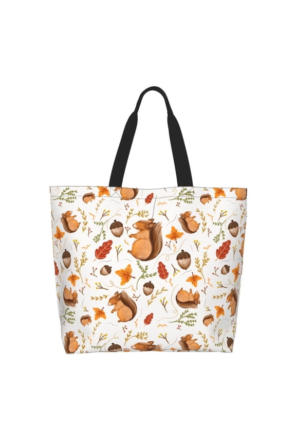 Squirrel for Tote Bag for Women, Tote Shoulder Bag with a littlw pocket and Handbag for Travel, Work