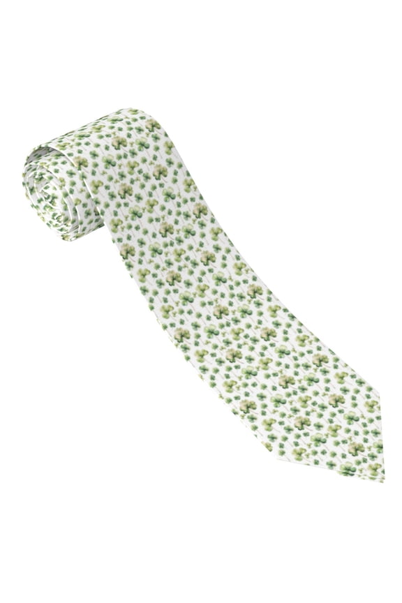 St Patrick's Day3 Print Tie For Men Necktie Woven Jacquard Neck Ties,Classic Men's Tie