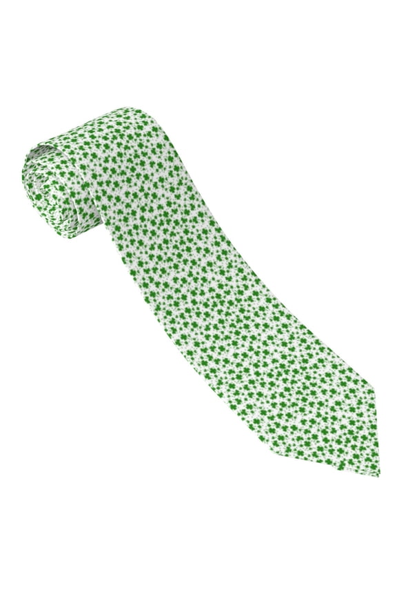 St Patrick's Day4 Print Tie For Men Necktie Woven Jacquard Neck Ties,Classic Men's Tie
