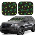 thumbnail image 1 of Xecao St. Patrick's Day8 for Foldable Car Sun Shades (2-Pack) offer sun protection with an easy-fold design for convenient windshield shading., 1 of 7