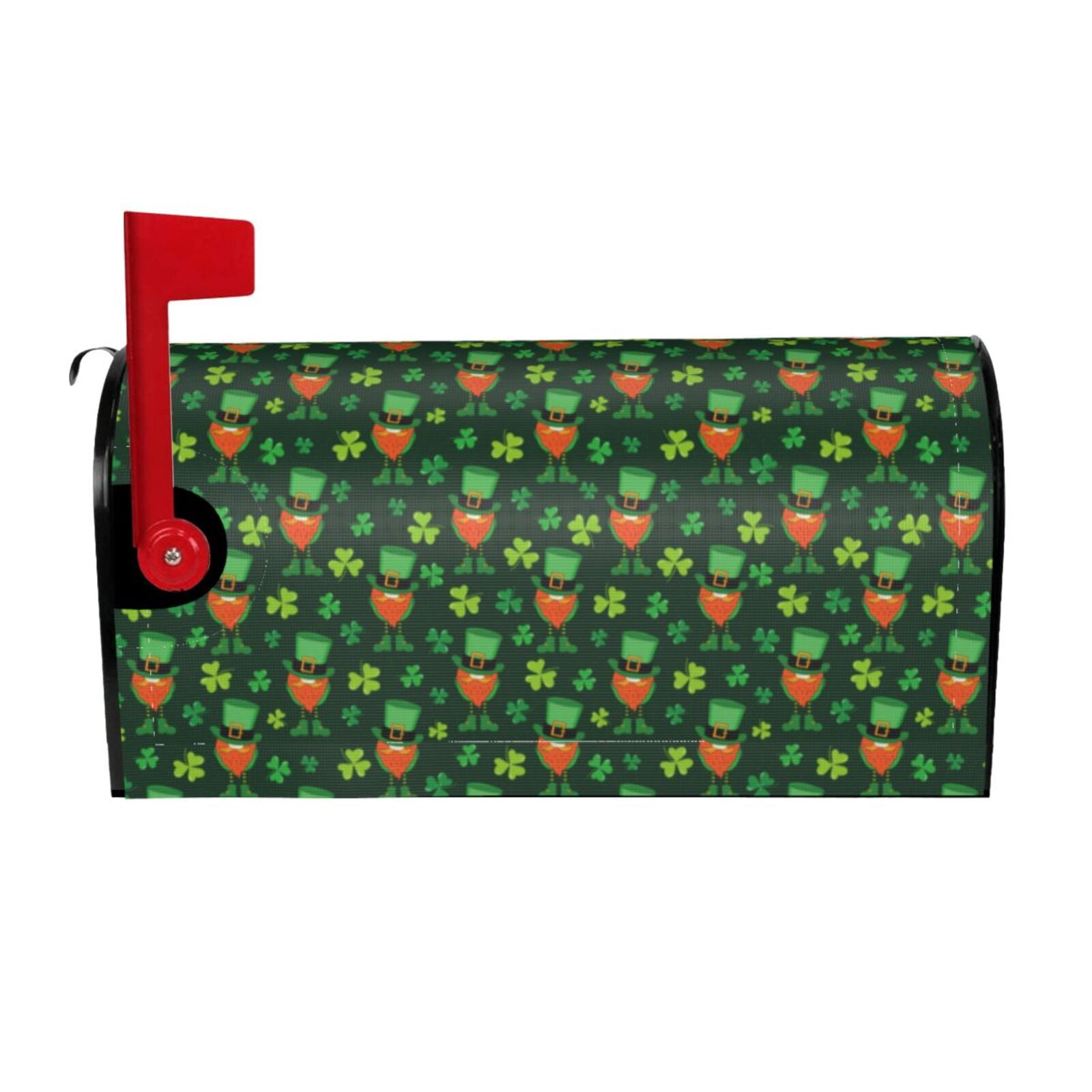 Xecao St. Patrick's day for Mailbox Cover with Magnetic Strips, Waterproof and Sunscreen, Adds a Decorative Touch to Your Garden Yard-21x18 in