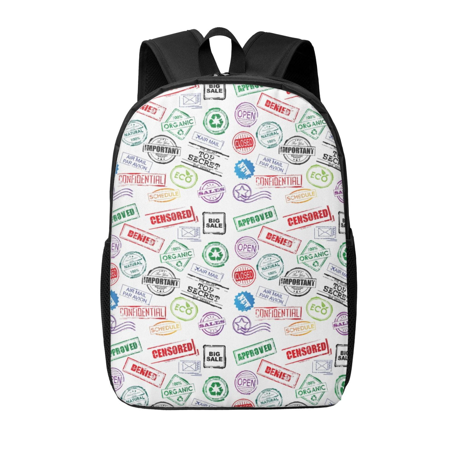 Xecao Stamp Set Collection print Travel Backpack, Large Computer ...
