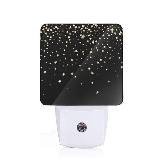 Xecao Star Silver Glitter for Night Light - a Wall-mounted LED Fixture with A Dusk-to-dawn Sensor, Ideal for Bedrooms, Bathrooms, Hallways, and Kitchens-EU