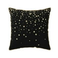 thumbnail image 1 of Xecao Star Silver Glitter Print Soft Velvet Decorative Throw Pillow Covers, Square Cushion Cases for Bed, Sofa, Living Room, Car, and Indoor Outdoor Use-20"x20", 1 of 8