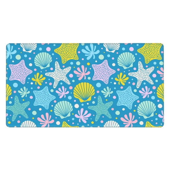 Xecao Starfish for Waterproof Mouse Pad - Extended Contour Mouse Mat, Large Gaming Mousepad Laptop Keyboard Mat with Non-Slip Rubber Base