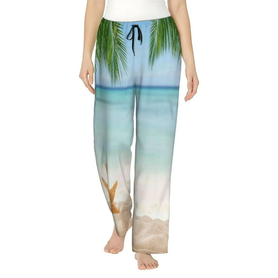 Xecao Starfish in Beach Women's Straight Lounge Pajama Pants: The Epitome of Relaxed Sleepwear
