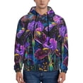 thumbnail image 1 of Xecao Starry Night Iris Field Pattern Men's Adult Pullover Hoodie,Hooded Sweatshirt-X-Large, 1 of 7