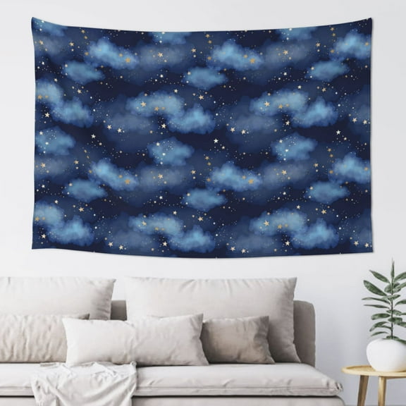 Xecao Starry Sky Print Tapestry, Wall Hanging Room Funny Decor, Backdrop Room Decor for Bedroom Living Room dormitory