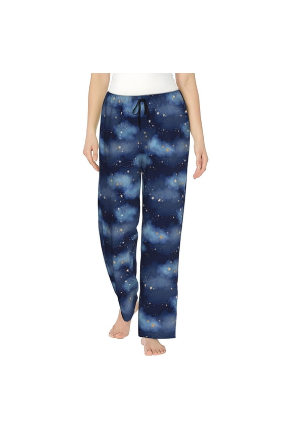 Starry Sky Women's Straight Lounge Pajama Pants: The Epitome of Relaxed Sleepwear