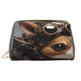 thumbnail image 1 of Xecao Steampunk Squirrel Pilot Print Fashion Makeup PVC Bag Large Capacity Travel Cosmetic Bag for Women Organizer Toiletry Clutch, 1 of 8