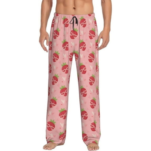 Xecao Strawberries Men's Straight Lounge Pajama Pants: The Ultimate in Comfortable Sleepwear