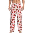 thumbnail image 1 of Xecao Strawberries Men's Straight Lounge Pajama Pants: The Ultimate in Comfortable Sleepwear, 1 of 9