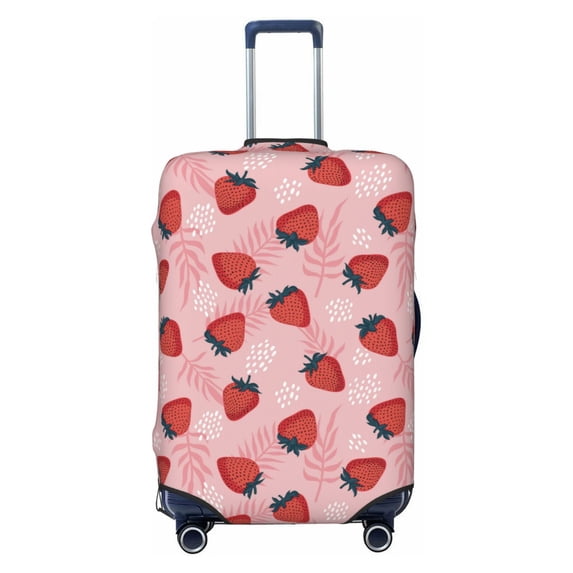 Xecao Strawberries print Elastic Luggage Cover, with double-sided print , is perfect for travel, business, and daily use