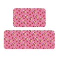 thumbnail image 1 of Xecao Strawberry Cake Patten Kitchen Rugs and Mats Sets,2 Pieces Non-Slip Washable Rugs, Kitchen Mat for Floor,Suit for Kitchen Decor and Accessories, 1 of 6