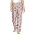 thumbnail image 1 of Xecao Strawberry Cake Women's Straight Lounge Pajama Pants: The Epitome of Relaxed Sleepwear, 1 of 9