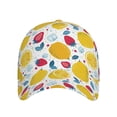 thumbnail image 1 of Xecao Strawberry Lemon for Baseball Cap: Unisex, crafted from classic polyester twill fabric, featuring a soft unconstructed design, 1 of 5