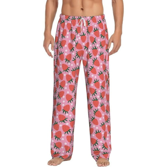 Xecao Strawberry Men's Straight Lounge Pajama Pants: The Ultimate in Comfortable Sleepwear