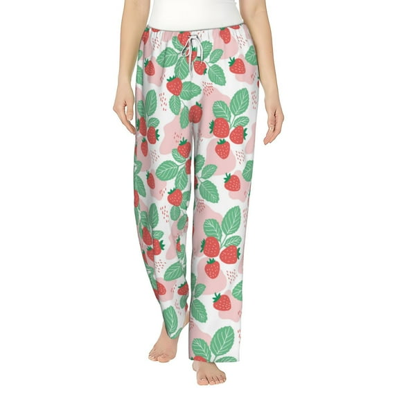 Xecao Strawberry Women's Straight Lounge Pajama Pants: The Epitome of Relaxed Sleepwear
