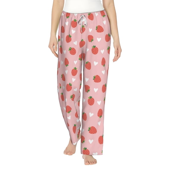 Xecao Strawberry Women's Straight Lounge Pajama Pants: The Epitome of Relaxed Sleepwear