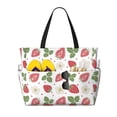 thumbnail image 1 of Xecao Strawberry for versatile beach bag for women includes zipper pockets and waterproof material, ideal for vacations and adventures., 1 of 7