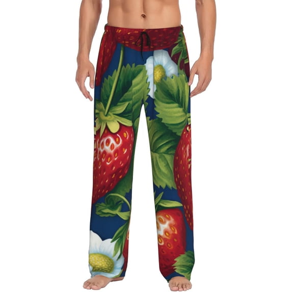 Xecao Strawberry2 Men's Straight Lounge Pajama Pants: The Ultimate in Comfortable Sleepwear