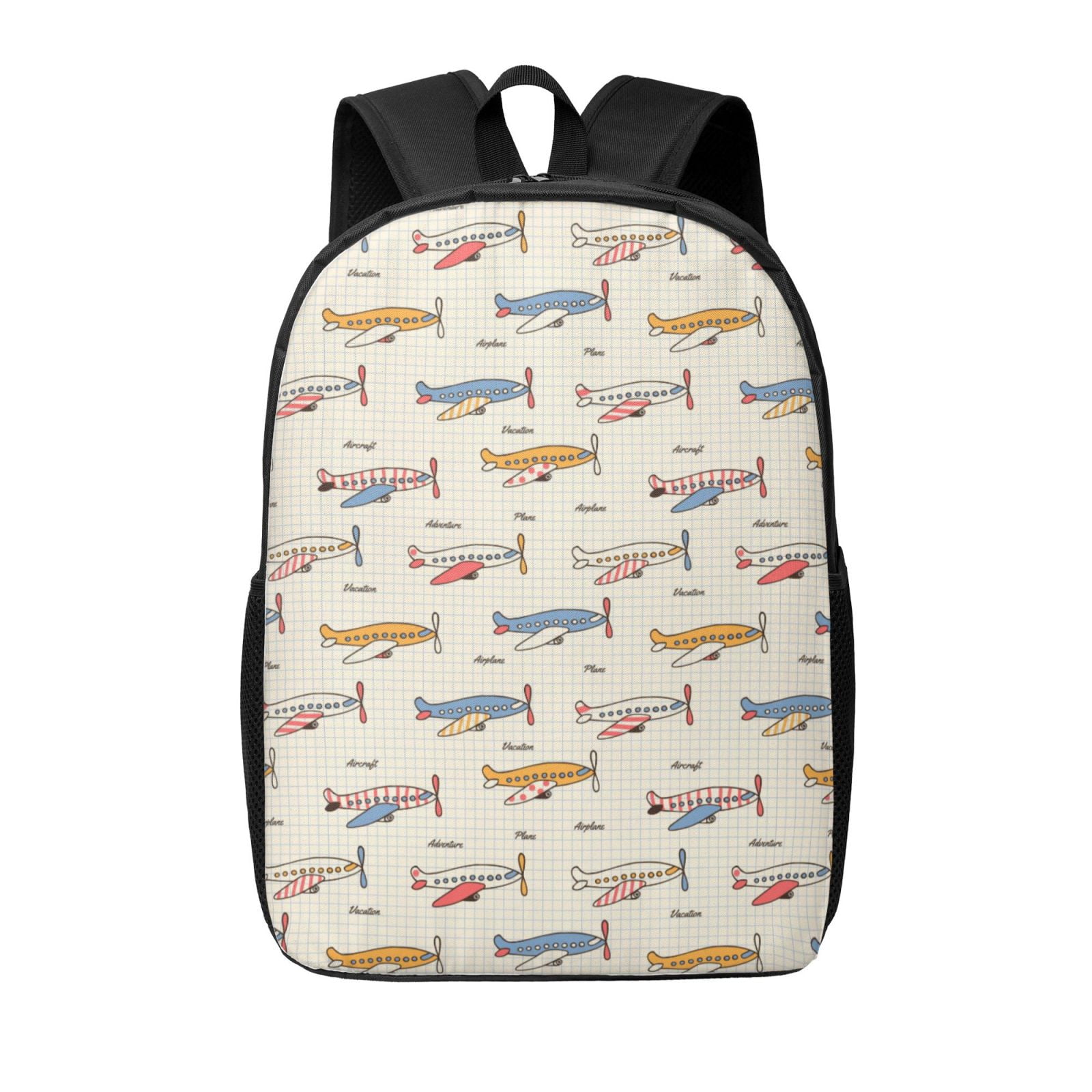 Xecao Striped Vintage Planes print Travel Backpack, Large Computer ...