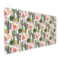 thumbnail image 1 of Xecao Summer Cactus With Blooming Print Large Mouse Pad, 16x35.5in Mousepad, Professional Non-Slip Rubber Base Big Mouse Pad, Mouse Pad for Gaming & Office Full Desk Mouse Pad, 1 of 9