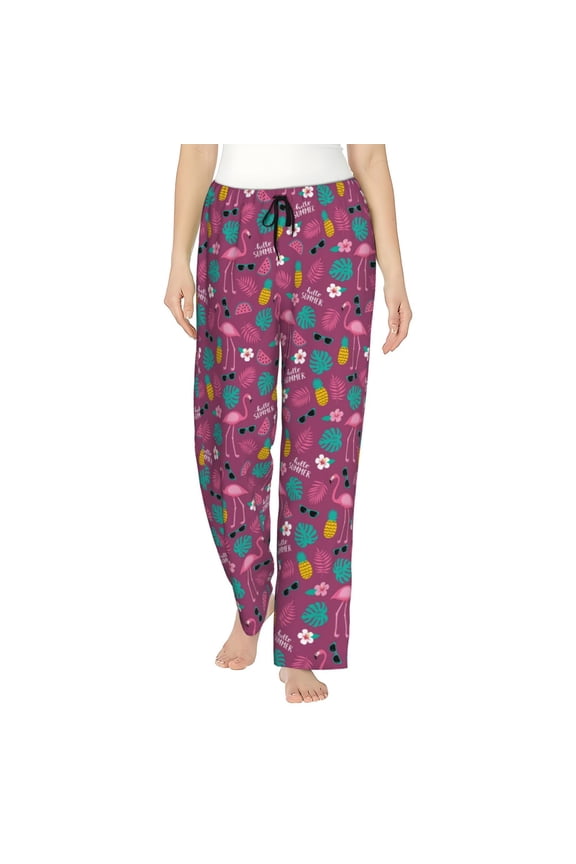 Summer Flamingo Women's Straight Lounge Pajama Pants: The Epitome of Relaxed Sleepwear