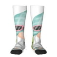 thumbnail image 1 of Xecao Summer Gnome,Cute Gnome print thigh-high socks, crafted for both men and women with a stretchy, high-opaque design perfect for daily wear, 1 of 6