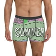 thumbnail image 1 of Xecao Summer Print Men's Underwear Boxer Briefs Pack - Your ComfortSoft, Moisture-Wicking, and Breathable Choice for Men's Underwear-XX-Large, 1 of 5