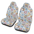 thumbnail image 1 of Xecao Summer Time With Gnome Print Car Seat Cover in That Fits Most Cars, Vans, SUVs, and Trucks., 1 of 7