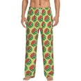 thumbnail image 1 of Xecao Summer Watermelon Men's Straight Lounge Pajama Pants: The Ultimate in Comfortable Sleepwear, 1 of 9
