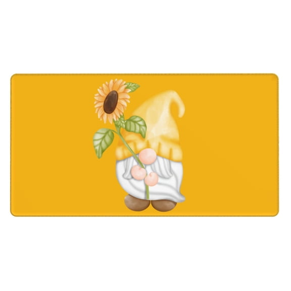 Xecao Sunflower Gnomes5 for Waterproof Mouse Pad - Extended Contour Mouse Mat, Large Gaming Mousepad Laptop Keyboard Mat with Non-Slip Rubber Base