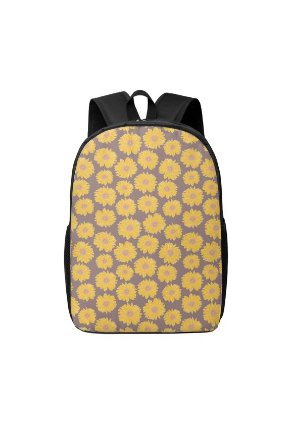 Sunflower print Travel Backpack, Large Computer Backpack for Men Women, College School Rucksack Book Bag