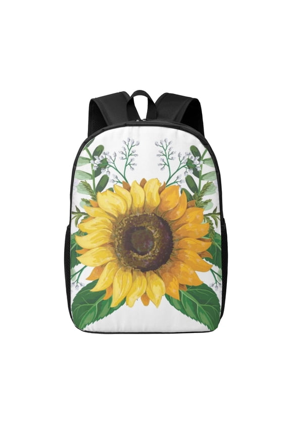 Sunflowers (2) print Travel Backpack, Large Computer Backpack for Men Women, College School Rucksack Book Bag