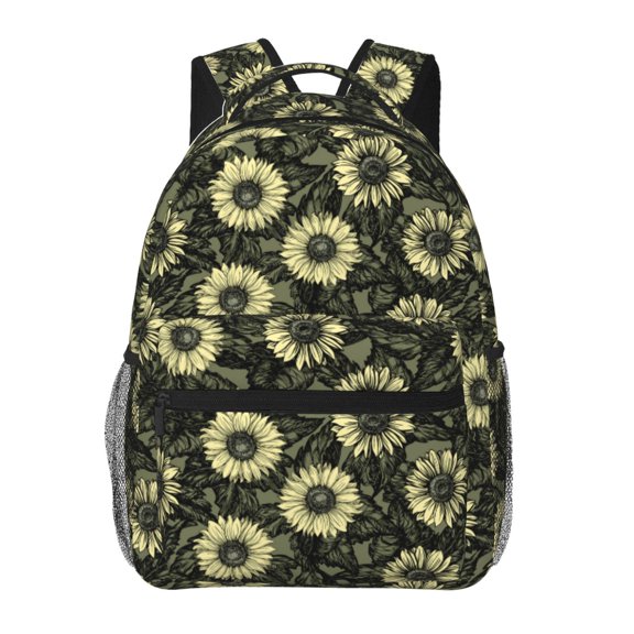 Xecao Sunflowers Backpack, a stylish and functional choice for both men and women, is the perfect basic bookbag for college, work, or travel
